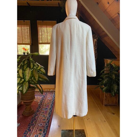 Cream Wool Coat Vintage - Picture 2 of 7